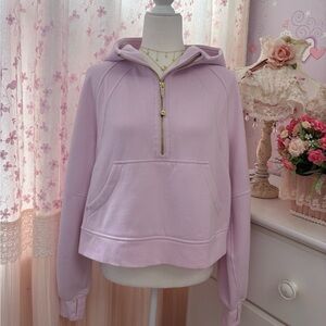 Lululemon Scuba Oversized Gold Half Zip Hoodie